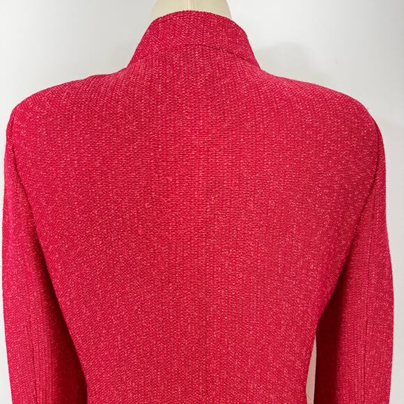 St. John Refined Knit Blazer Jacket in Poppy Size 6 NWT - Picture 8 of 12